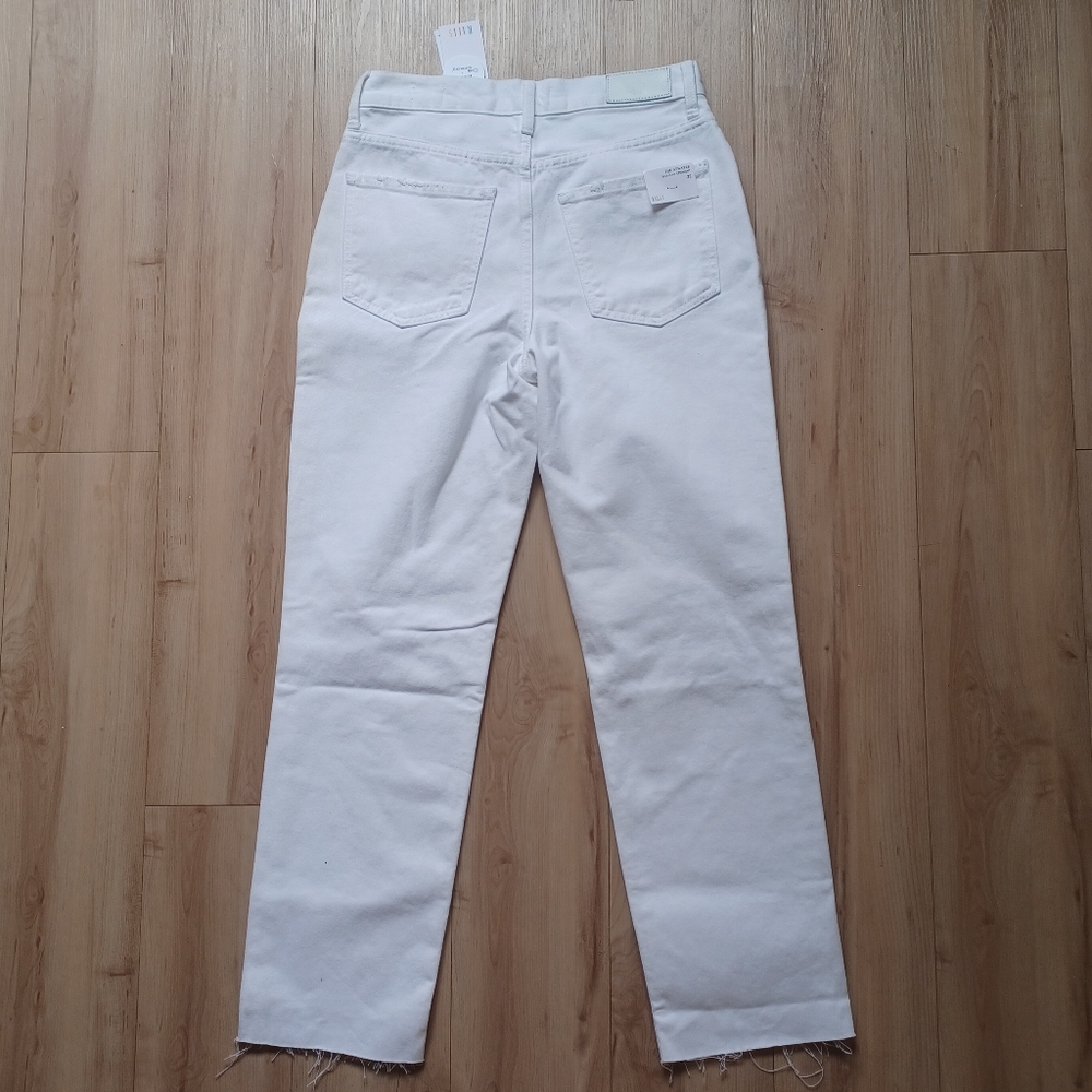 Rails Atwater Slouchy Straight Jeans White Blanche 25W NWT High Rise Boho - Picture 4 of 15